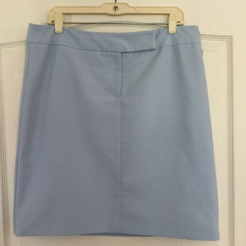 First Issue A Liz Claiborne Co Light Blue Skirt With Lining Size 14